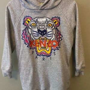 Toddler girl Kenzo sweater with hood and packets